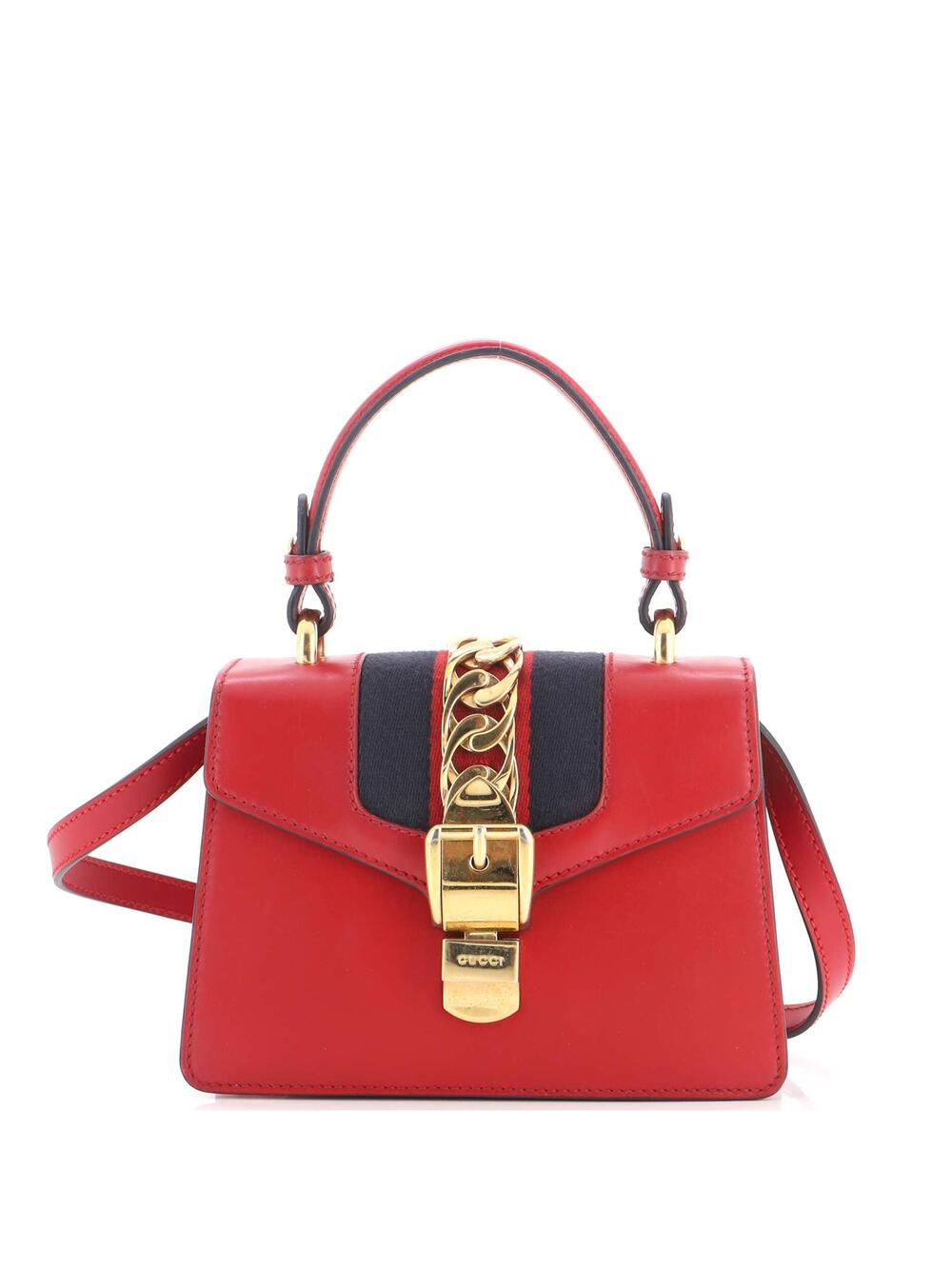 Gucci Sylvie Top Handle Bag Leather #356419G95B